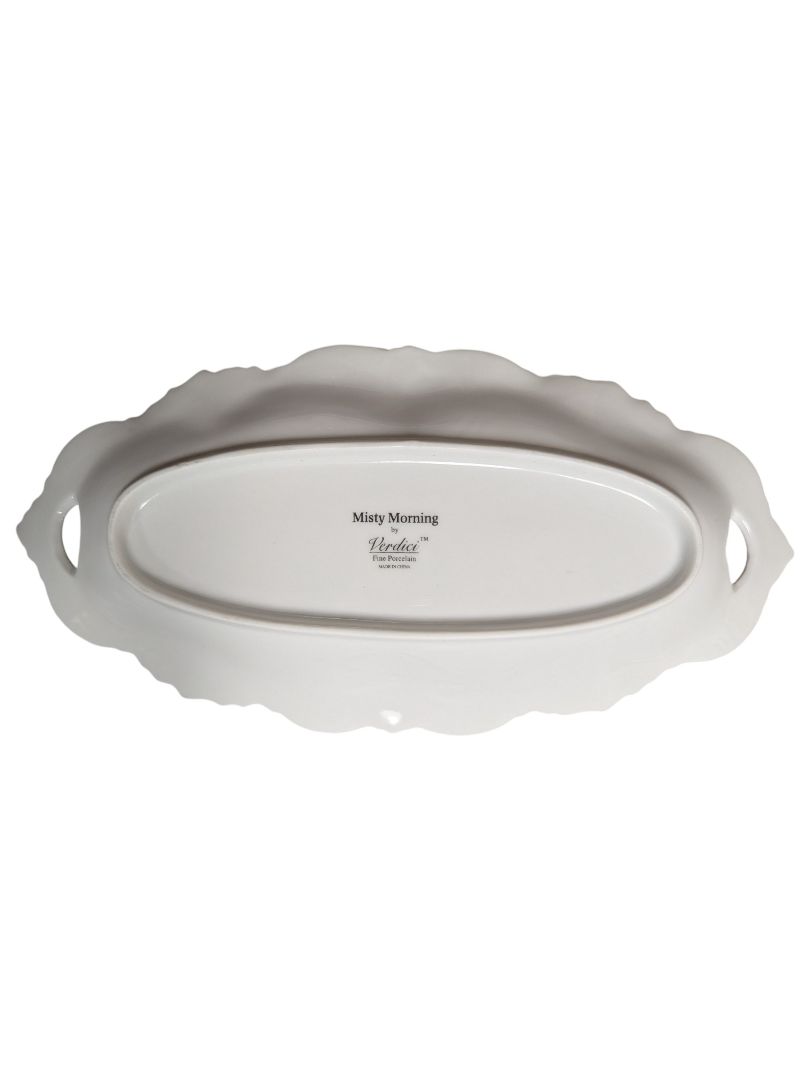 Verdici “Misty Morning” Fine Porcelain Oval Serving Platter