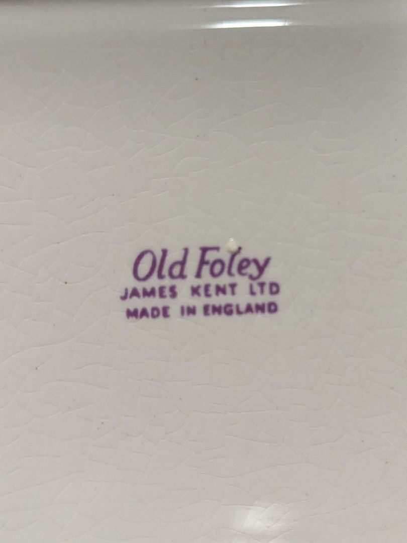 Old Foley “James Kent” Oval Serving Dish