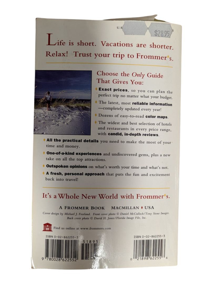 Frommer’s ’99 Florida Travel Guide with Foldout Map