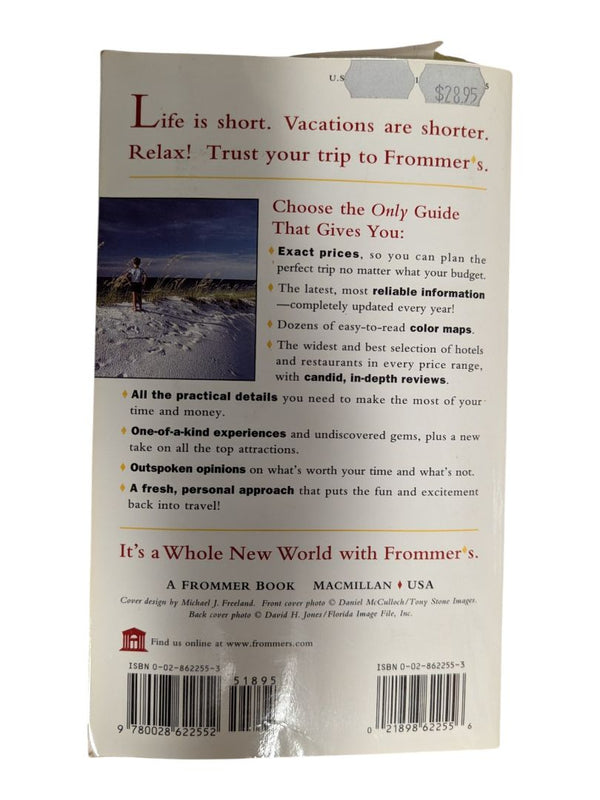 Frommer’s ’99 Florida Travel Guide with Foldout Map