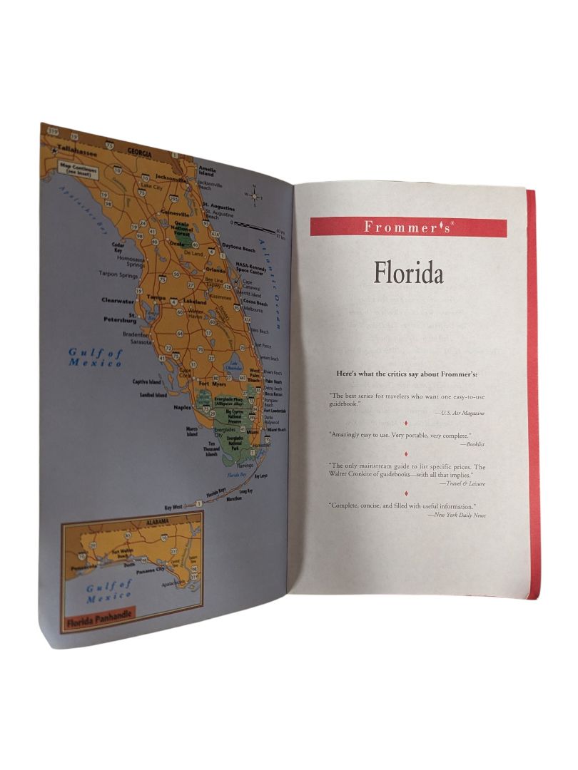 Frommer’s ’99 Florida Travel Guide with Foldout Map