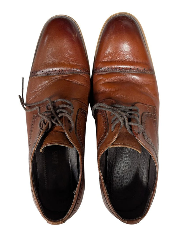 Stacy Adams Brown Leather Cap-Toe Oxford Dress Shoes – Men’s Size 10.5