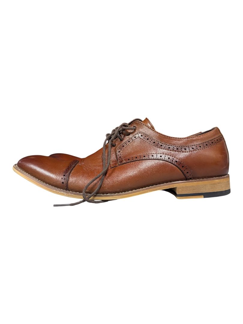 Stacy Adams Brown Leather Cap-Toe Oxford Dress Shoes – Men’s Size 10.5