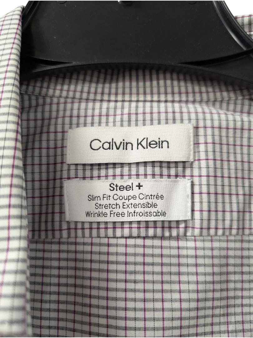 Calvin Klein Steel+ Slim Fit Dress Shirt – 15½ (34/35)