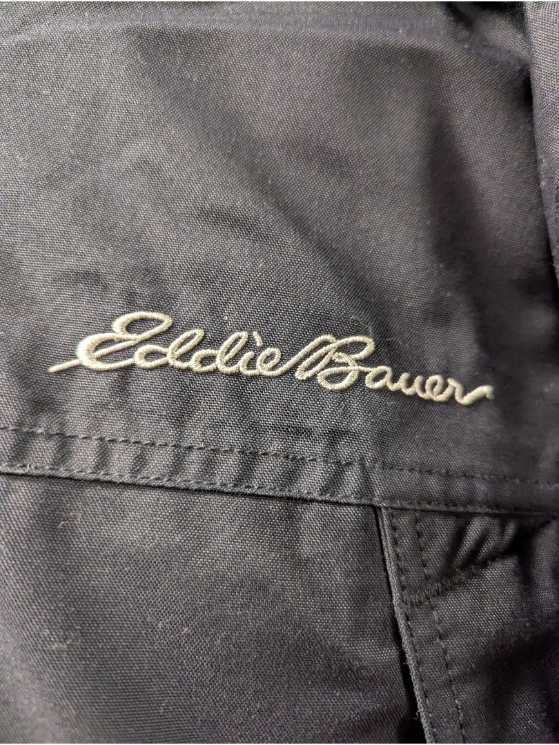 Eddie Bauer WeatherEdge Down Parka with Faux Fur Hood – Men’s Small