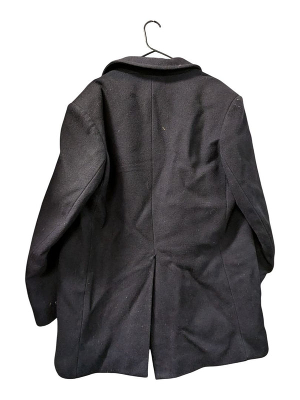 Gloverall “A Genuine Reefer” Wool Peacoat – Black with Red Lining