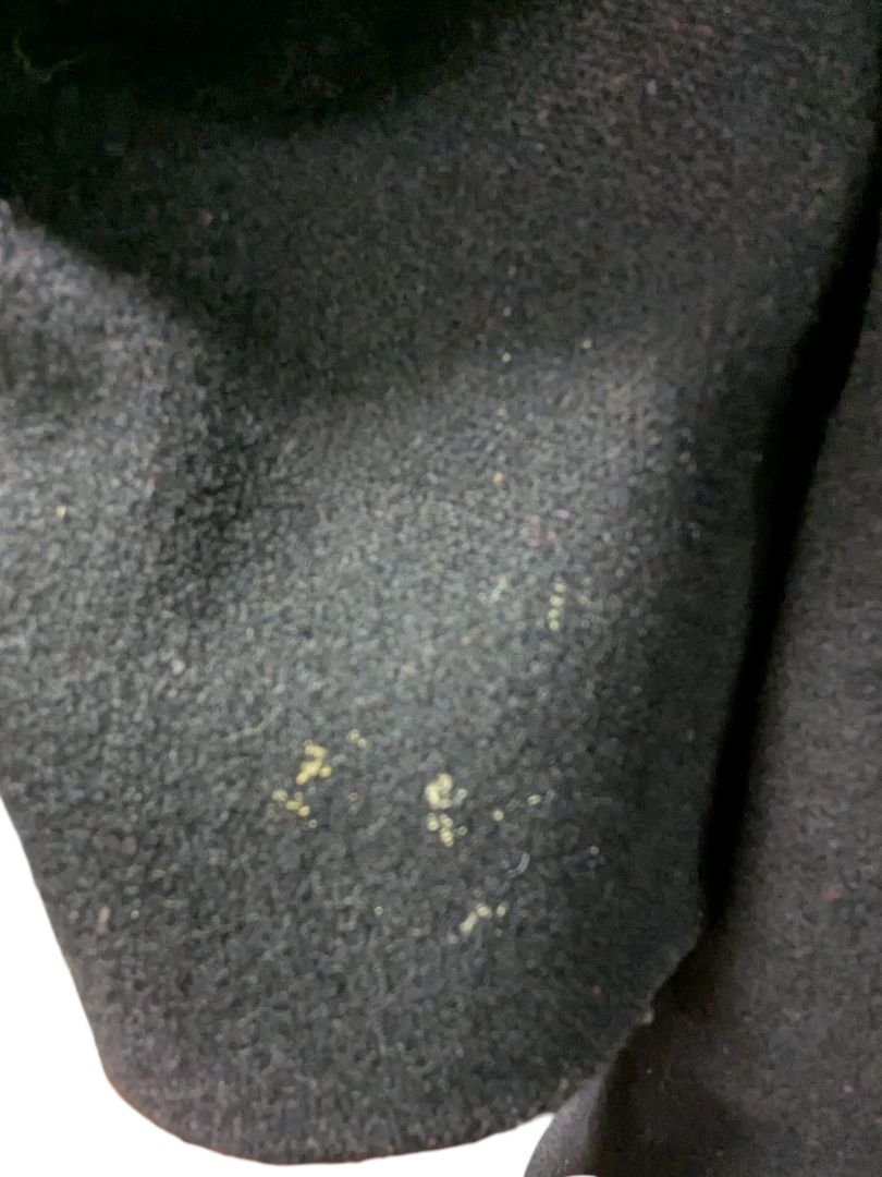 Gloverall “A Genuine Reefer” Wool Peacoat – Black with Red Lining