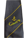 Yves Saint Laurent Navy Blazer with Crest and Tie