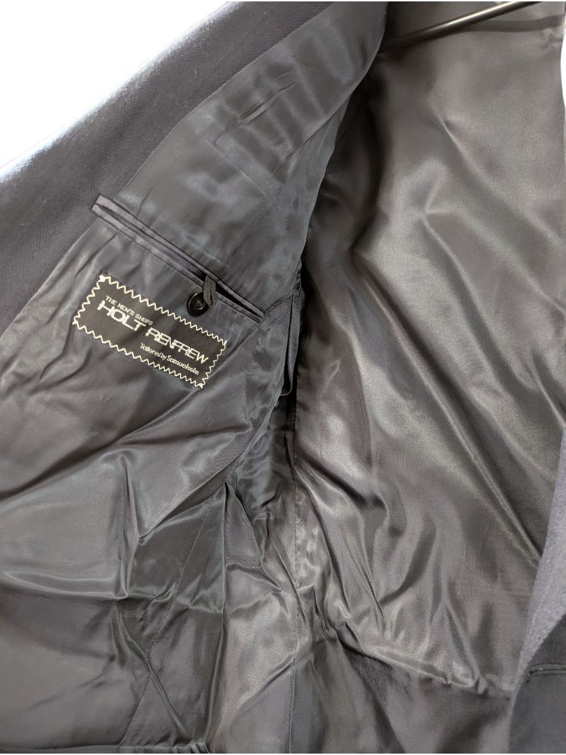 Holt Renfrew Tailored by Samuelsohn Men’s Black Blazer