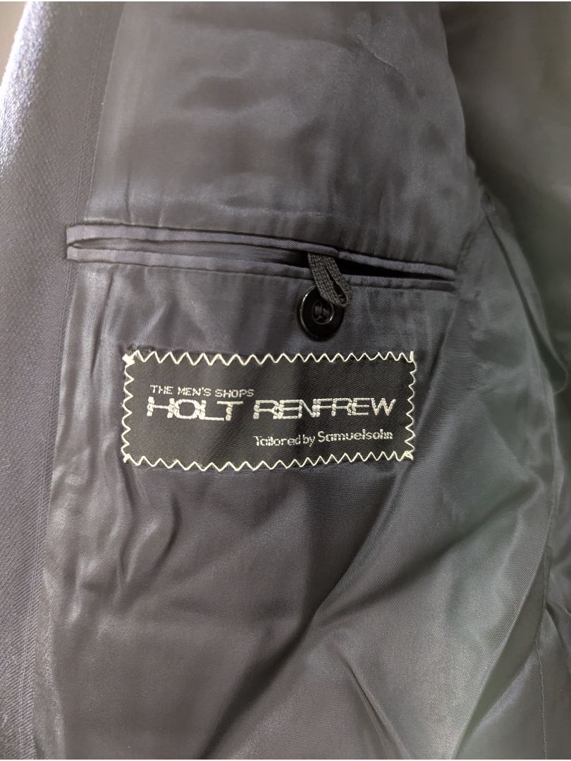 Holt Renfrew Tailored by Samuelsohn Men’s Black Blazer