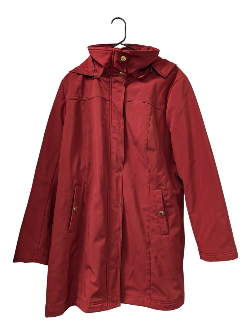 Company Ellen Tracy Red Hooded Softshell Coat