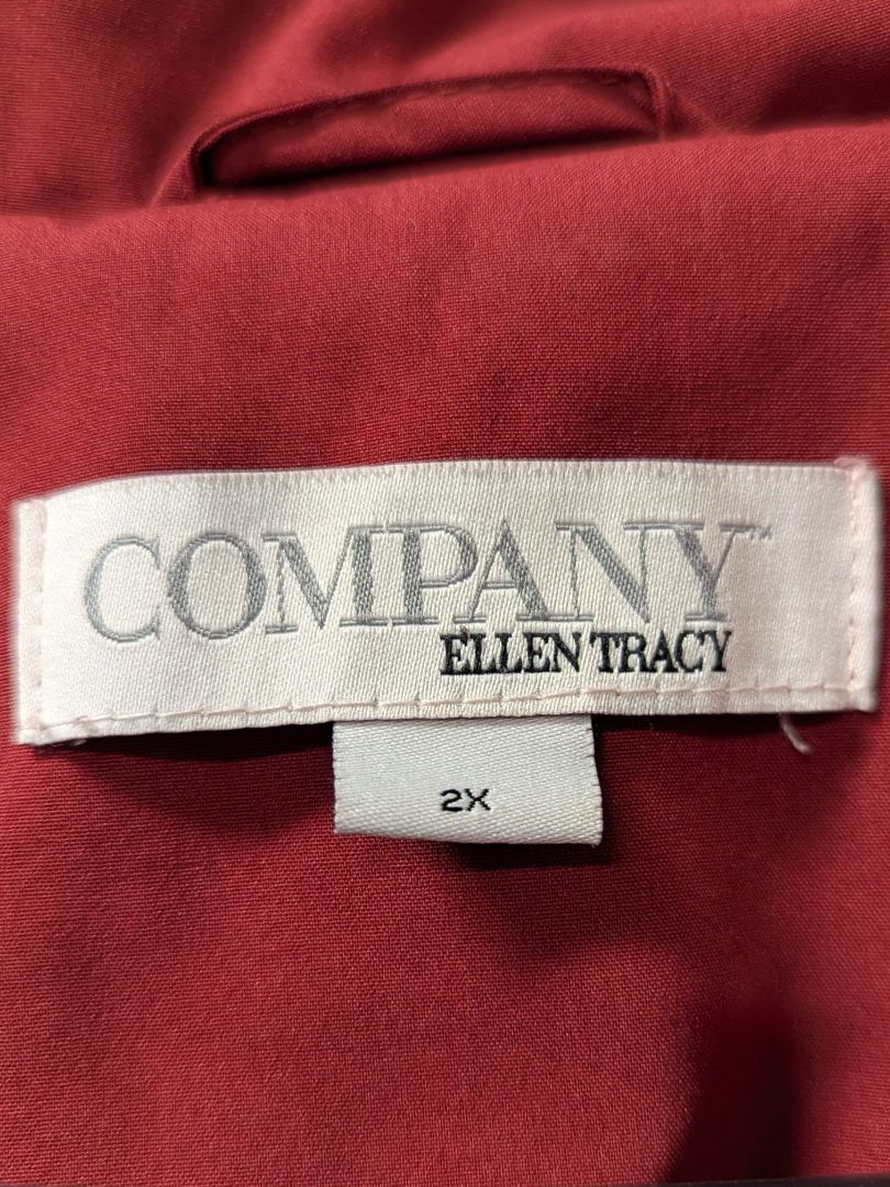 Company Ellen Tracy Red Hooded Softshell Coat