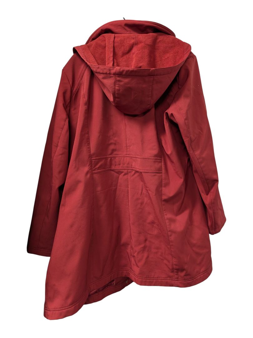 Company Ellen Tracy Red Hooded Softshell Coat