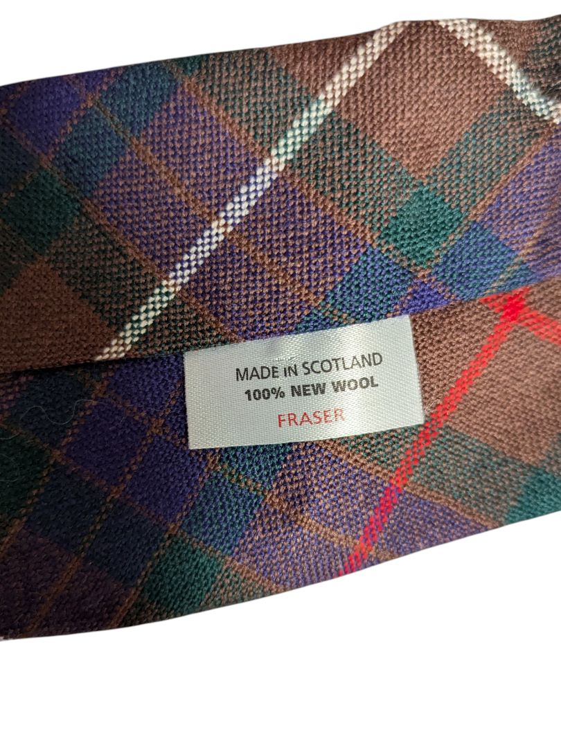 Fraser 100% New Wool Tartan Tie