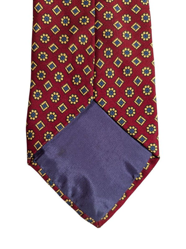 Signature Angelo Red Silk Patterned Tie