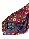 Signature Angelo Red Silk Patterned Tie