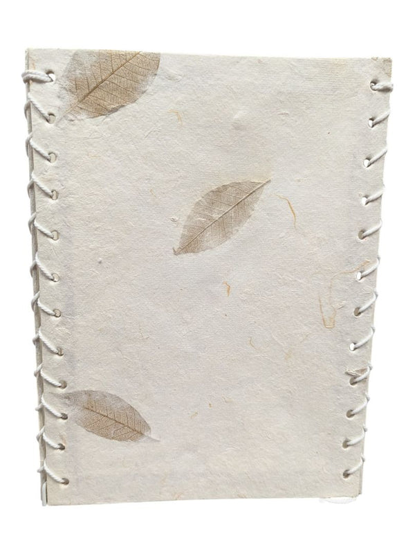 Handmade Pressed Leaf Paper Square Lamp Shade
