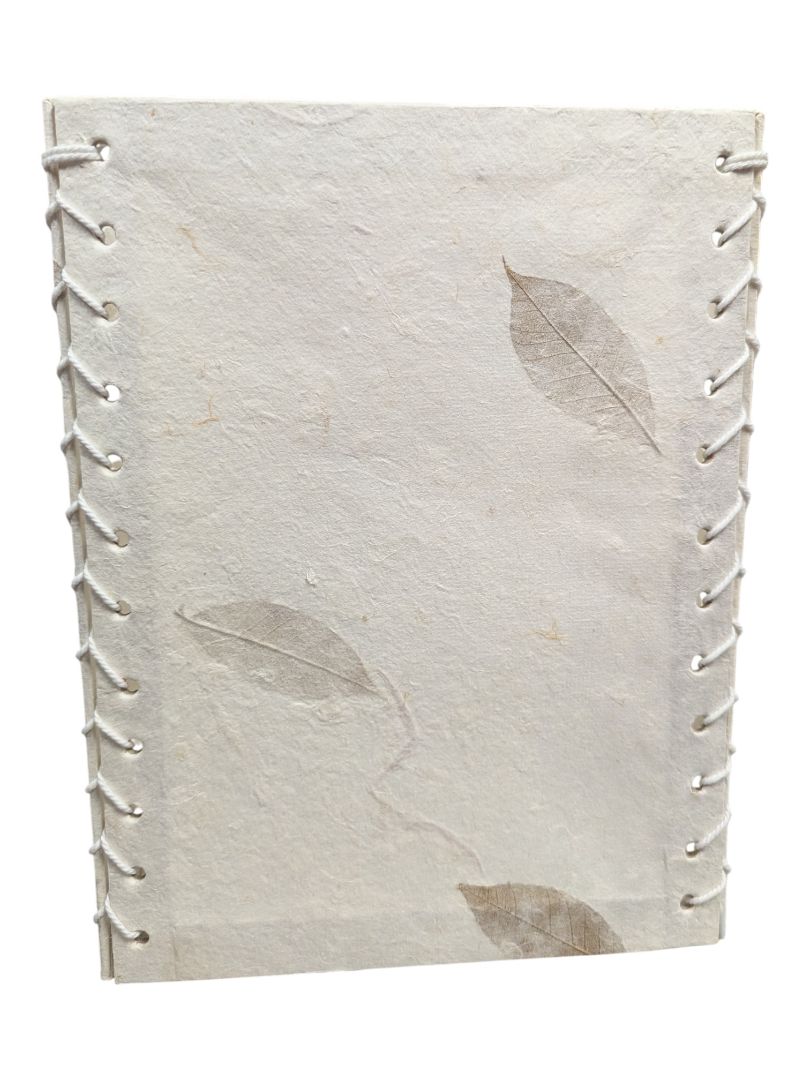 Handmade Pressed Leaf Paper Square Lamp Shade