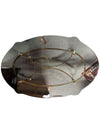 Vintage Brass & Glass Oval Coffee Table