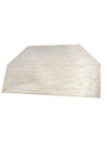 Distressed Wood Wall Console Shelf with Carved Detail