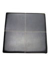 Modern Black Faux Leather Storage Ottoman Cube
