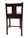 Solid Wood Storage Chair with Hinged Upholstered Seat