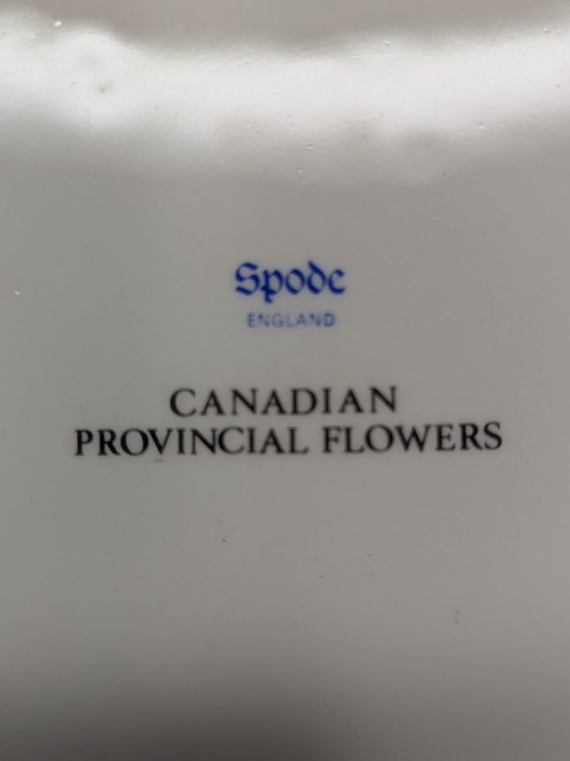 Spode “Canadian Provincial Flowers” Porcelain Charger Plate