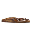 Pair of Hand-Carved African Style Wooden Wall Masks