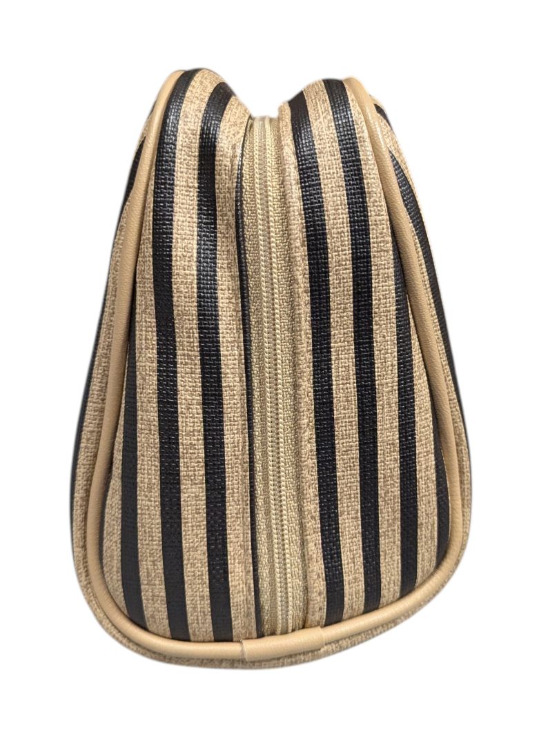 Striped Cosmetic & Coin Purse Set