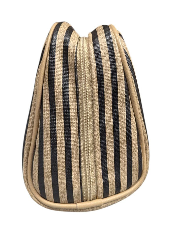 Striped Cosmetic & Coin Purse Set