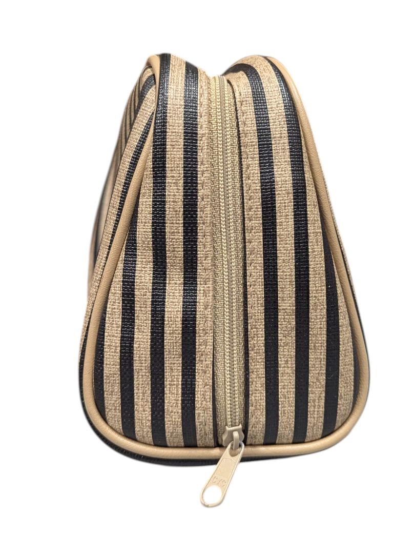 Striped Cosmetic & Coin Purse Set