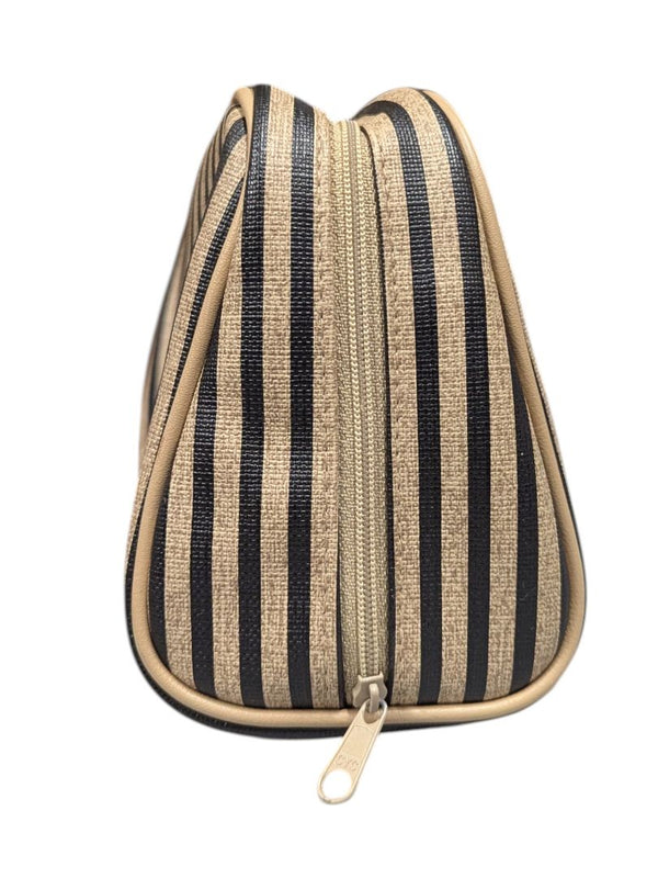 Striped Cosmetic & Coin Purse Set