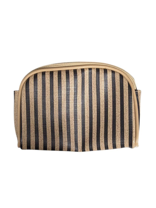 Striped Cosmetic & Coin Purse Set