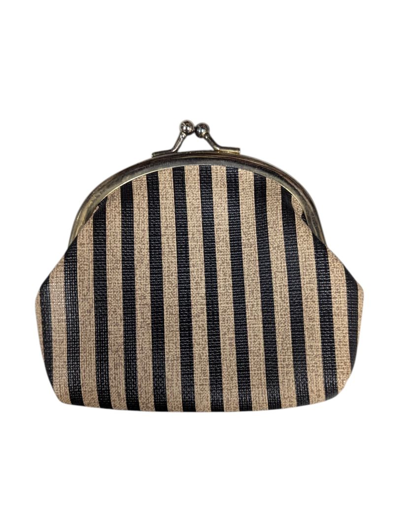 Striped Cosmetic & Coin Purse Set