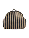 Striped Cosmetic & Coin Purse Set