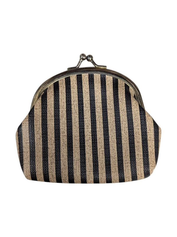 Striped Cosmetic & Coin Purse Set