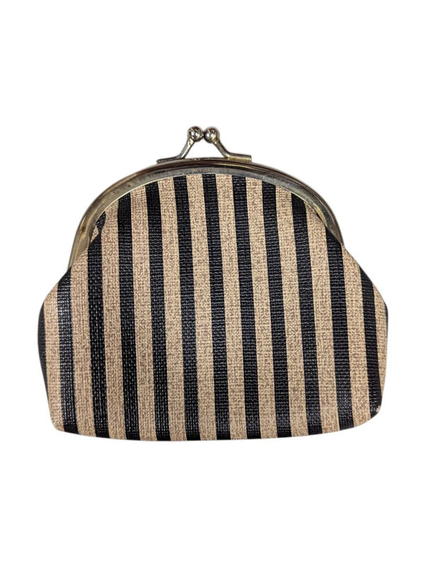 Striped Cosmetic & Coin Purse Set
