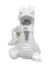 White Glazed Ceramic Dragon Figurine