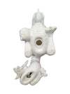 White Glazed Ceramic Dragon Figurine