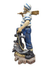 Vintage Nautical Sailor Figurine with Anchor & Barrel