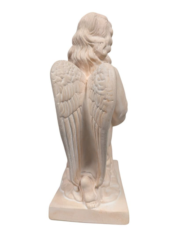 Vintage Kneeling Angel Figurine with Vessel Statue