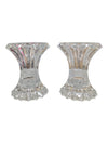 Pair of Vintage Pressed Glass Votive Holders / Mini Vases