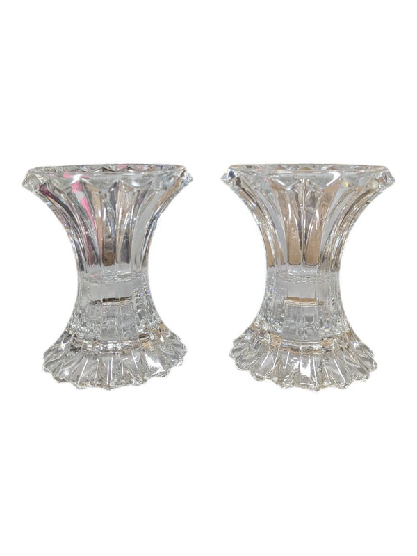 Pair of Vintage Pressed Glass Votive Holders / Mini Vases