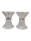 Pair of Vintage Pressed Glass Votive Holders / Mini Vases
