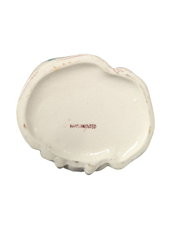 Pair of Hand-Painted Porcelain Lady Trinket Boxes