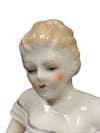 Pair of Hand-Painted Porcelain Lady Trinket Boxes