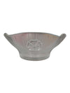 Vintage Frosted Floral Glass Serving Bowl