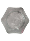 Vintage Frosted Floral Glass Serving Bowl