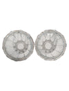 Pair of Vintage Pressed Glass Dessert Bowls
