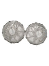 Pair of Vintage Pressed Glass Dessert Bowls